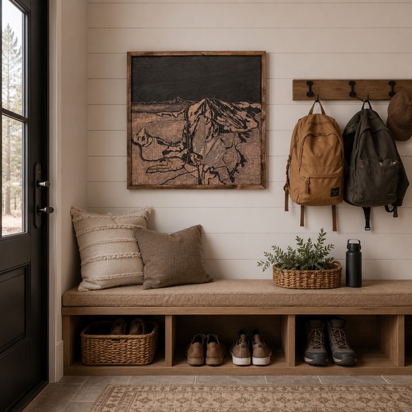 Hoodoo Ski Area Map Wood Artwork