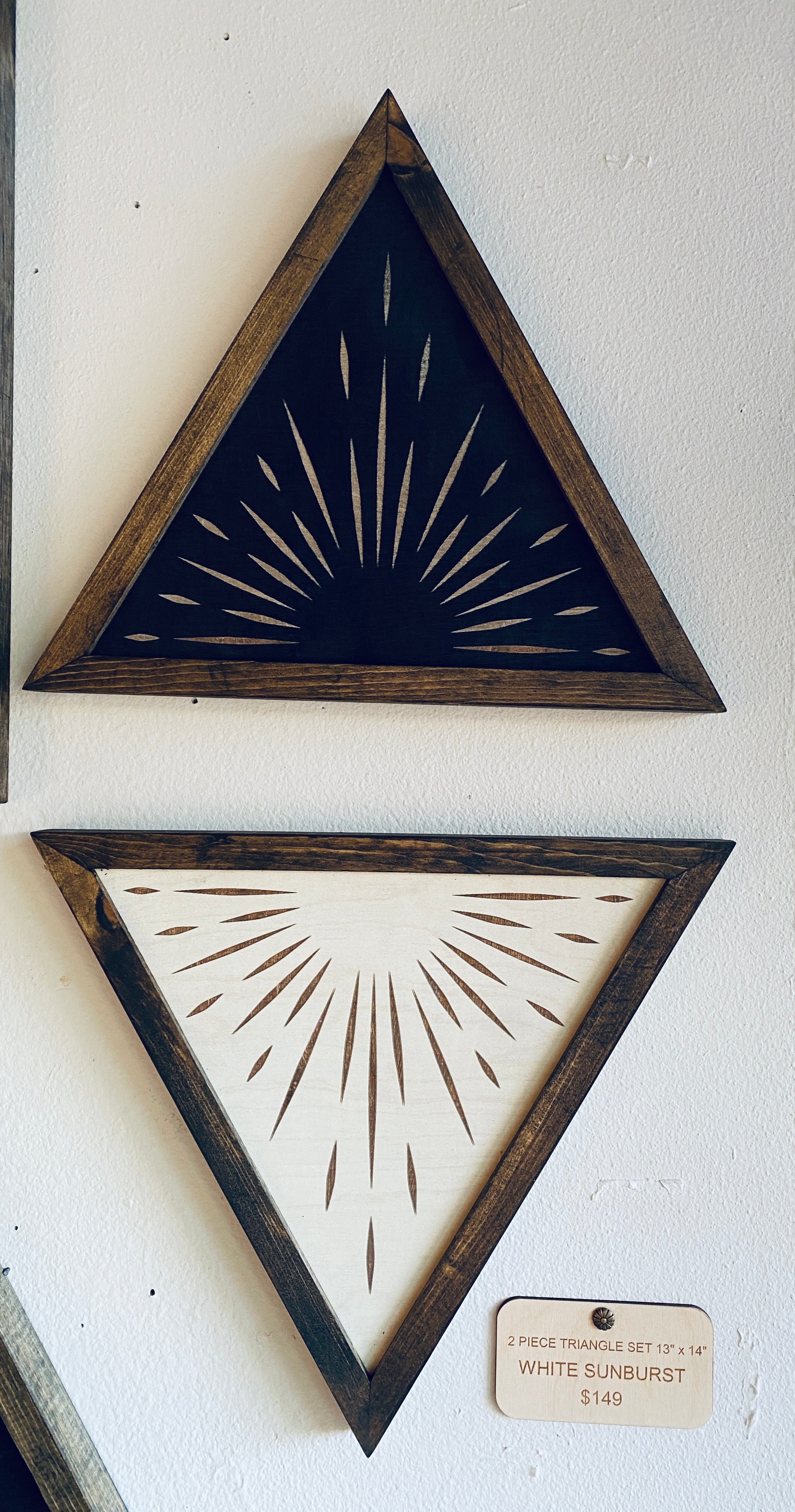 2 Piece Set Sunburst Triangle (Sisters Coffee)