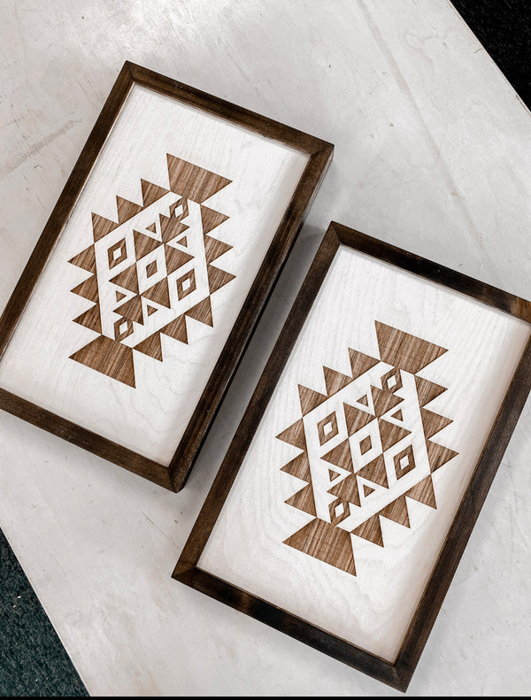 Two Piece Southwestern Artwork Set