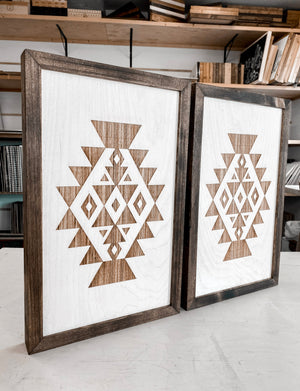 Two Piece Southwestern Artwork Set