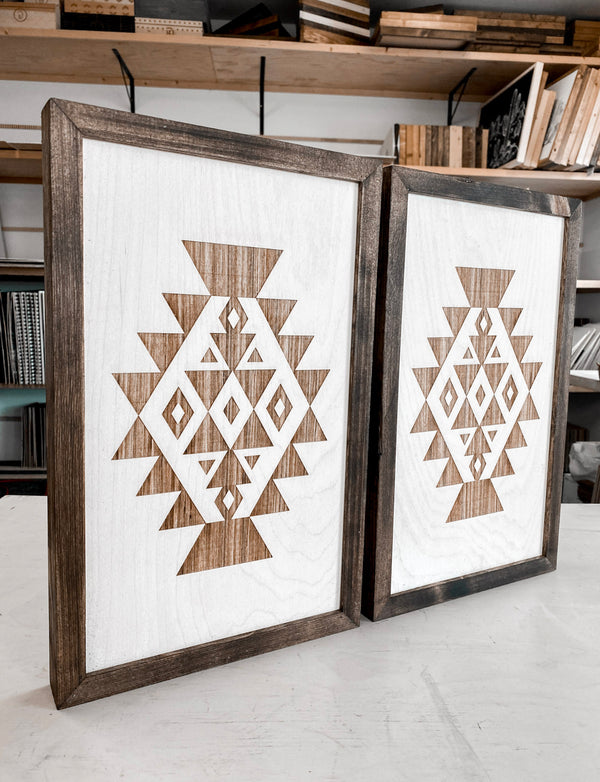 Two Piece Southwestern Artwork Set