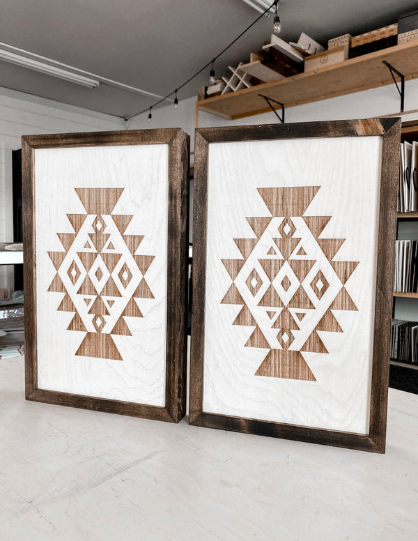 Two Piece Southwestern Artwork Set