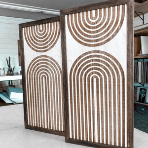Two Piece Rainbow Artwork Set