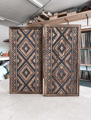 Two Piece Aztec Artwork Set