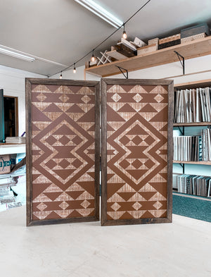 Two Piece Aztec Artwork Set