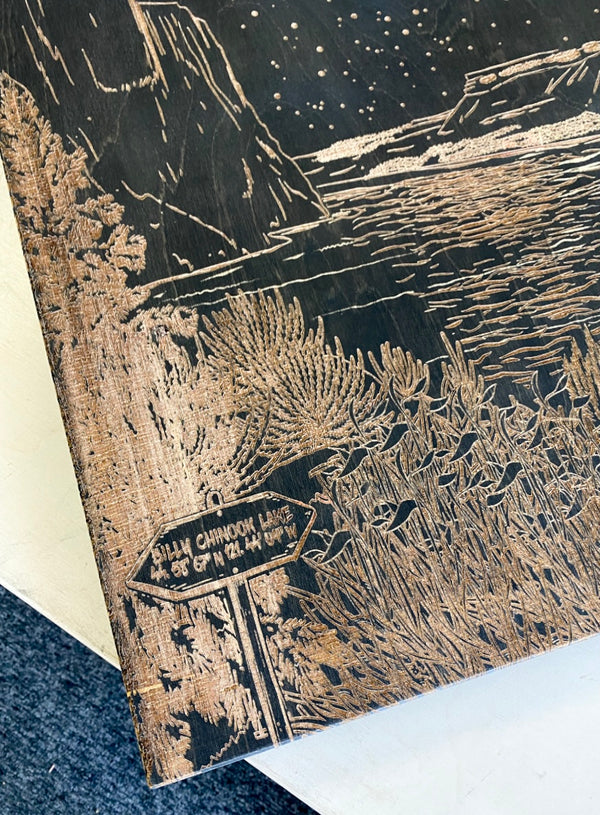 Hand Sketched Billy Chinook Lake & Aztec Artwork Set