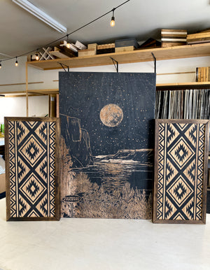 Billy Chinook Lake And Aztec Artwork Set