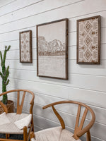 Load image into Gallery viewer, 3 Piece Hand Yosemite Falls with Aztec Wood Artwork
