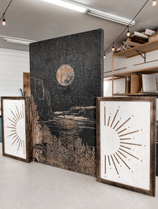 Billy Chinook Lake & Sunburst Artwork Set