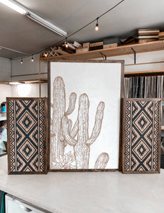 Hand Sketched Cactus & Aztec Artwork Set