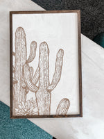 Load image into Gallery viewer, Cactus Wooden Artwork
