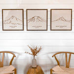 Load image into Gallery viewer, Oregon Mountain Range Three Piece Wall Art Set

