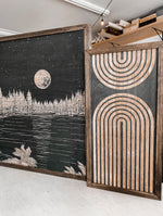 Load image into Gallery viewer, Waldo Lake &amp; Rainbow Hand-Sketched Artwork Set
