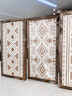 3 Piece Bold Aztec & Aztec Artwork