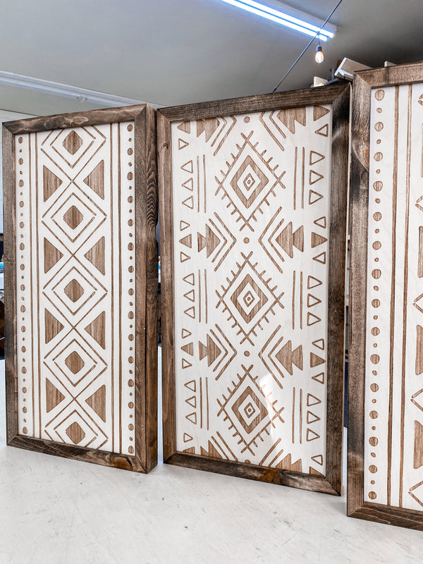 3 Piece Bold Aztec & Aztec Artwork