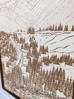 Load image into Gallery viewer, Hand Sketched Hurricane Ridge Olympic National Park Wood Artwork
