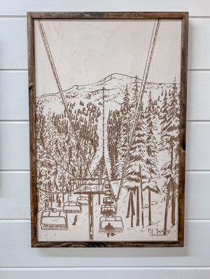 Hand Sketched Mt. Bachelor Cloudchaser (at:Plankers)