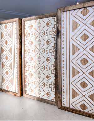 3 Piece Bold Aztec & Aztec Artwork