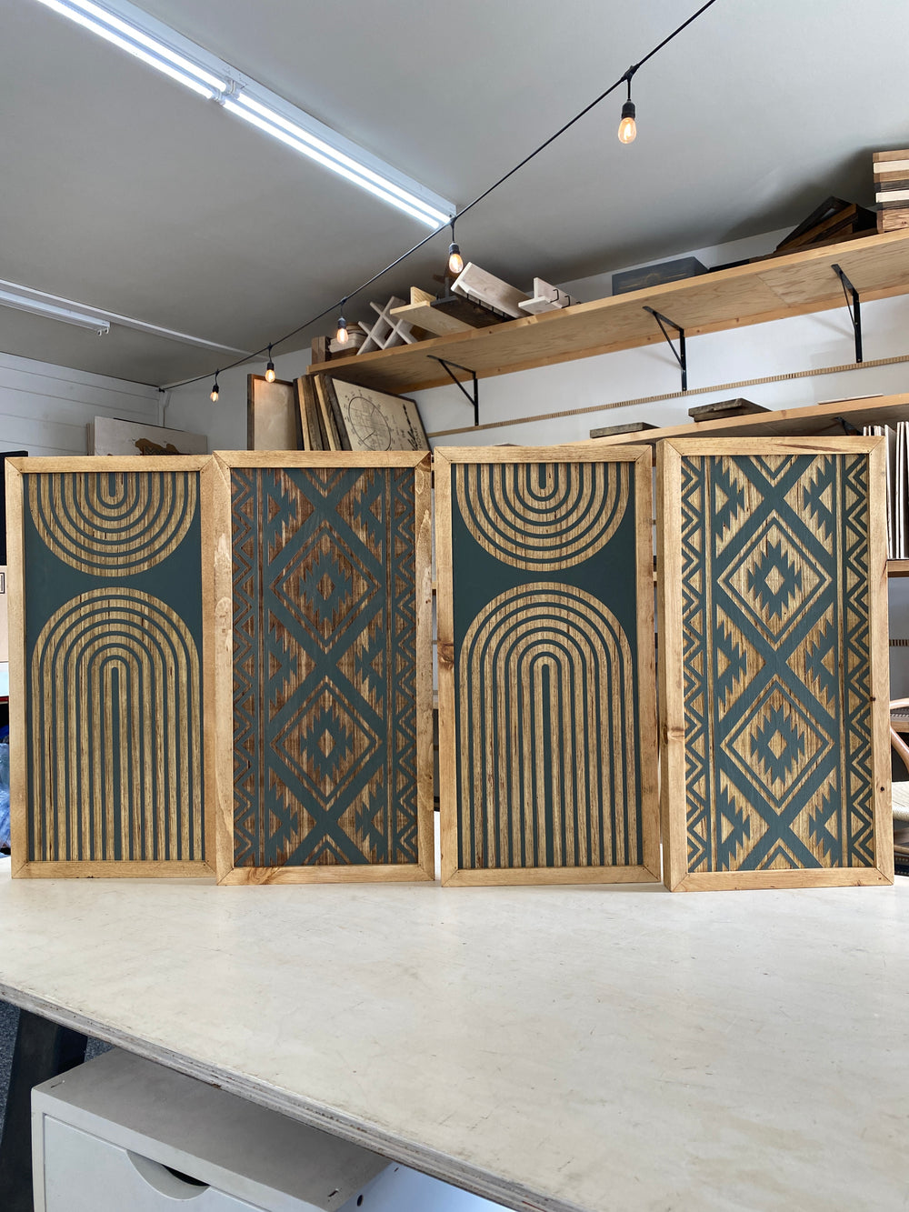 4 Piece Set Aztec & Boho