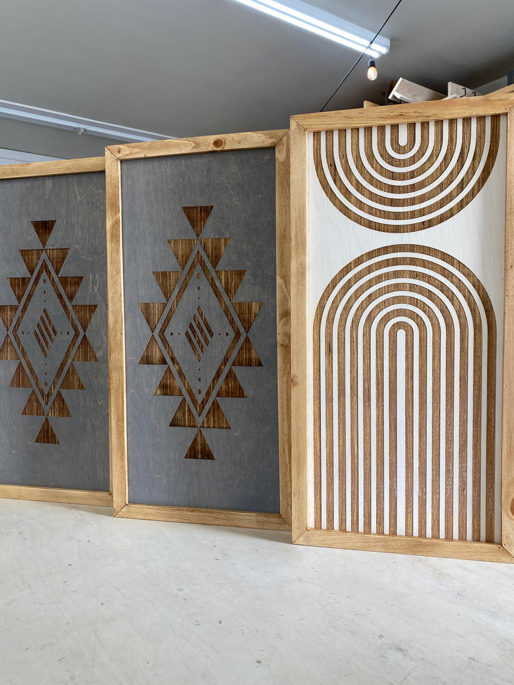 4 Piece Set Aztec Diamond & Boho