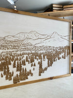 Load image into Gallery viewer, Hand Sketched Anthony Lakes Wood Artwork
