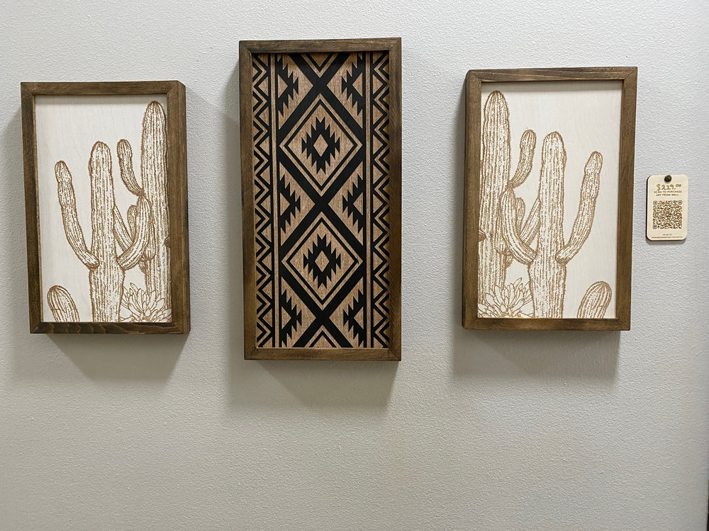 3 Piece Aztec & Cactus Set