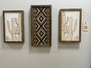 3 Piece Aztec & Cactus Set