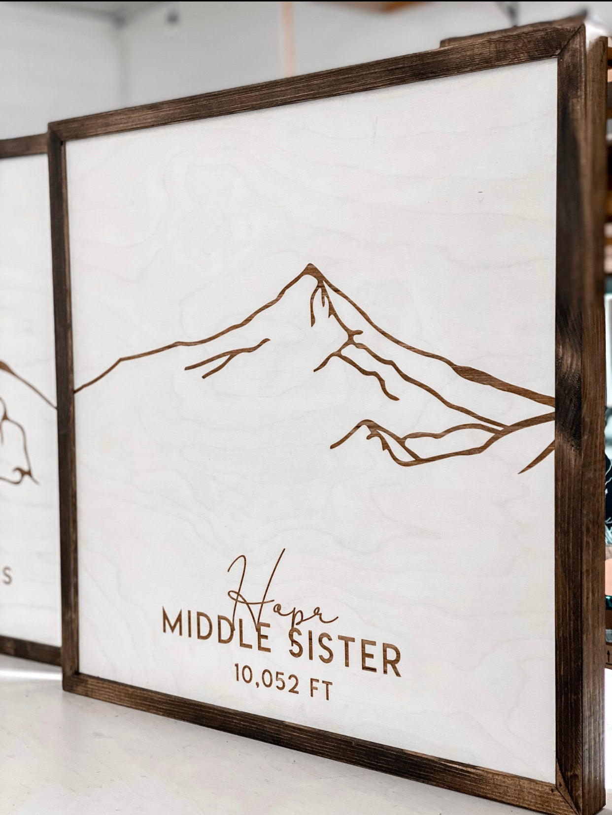 Three Sisters Mountain Range Oregon (3 Piece) Wall Art Set
