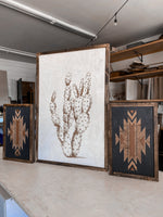 Load image into Gallery viewer, Cactus &amp; Aztec Wood Wall Art | 3 Piece Set
