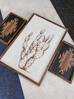 Load image into Gallery viewer, Cactus &amp; Aztec Wood Wall Art | 3 Piece Set
