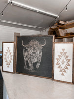 Load image into Gallery viewer, Bull &amp; Simple Aztec Wood Wall Art | 3 Piece Set
