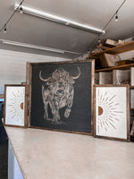 Load image into Gallery viewer, Bull &amp; Boho Sunburst Wood Wall Art | 3 Piece Set
