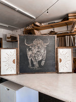 Load image into Gallery viewer, Bull &amp; Boho Sunburst Wood Wall Art | 3 Piece Set
