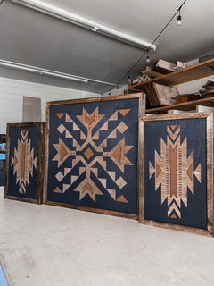 Tribal Aztec Wood Wall Art | 3 Piece Set