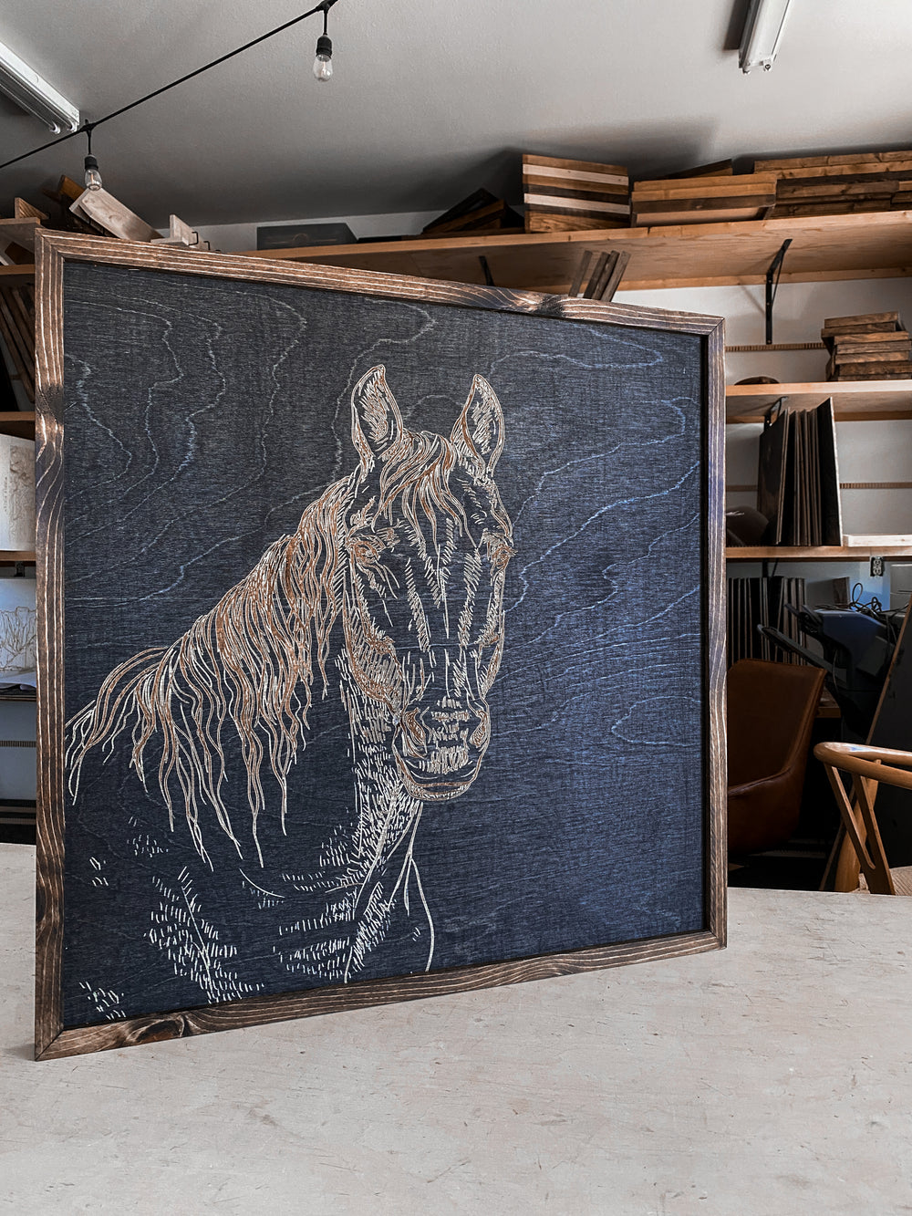 Horse Wood Wall Art