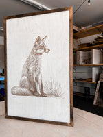 Load image into Gallery viewer, Fox Wood Wall Art
