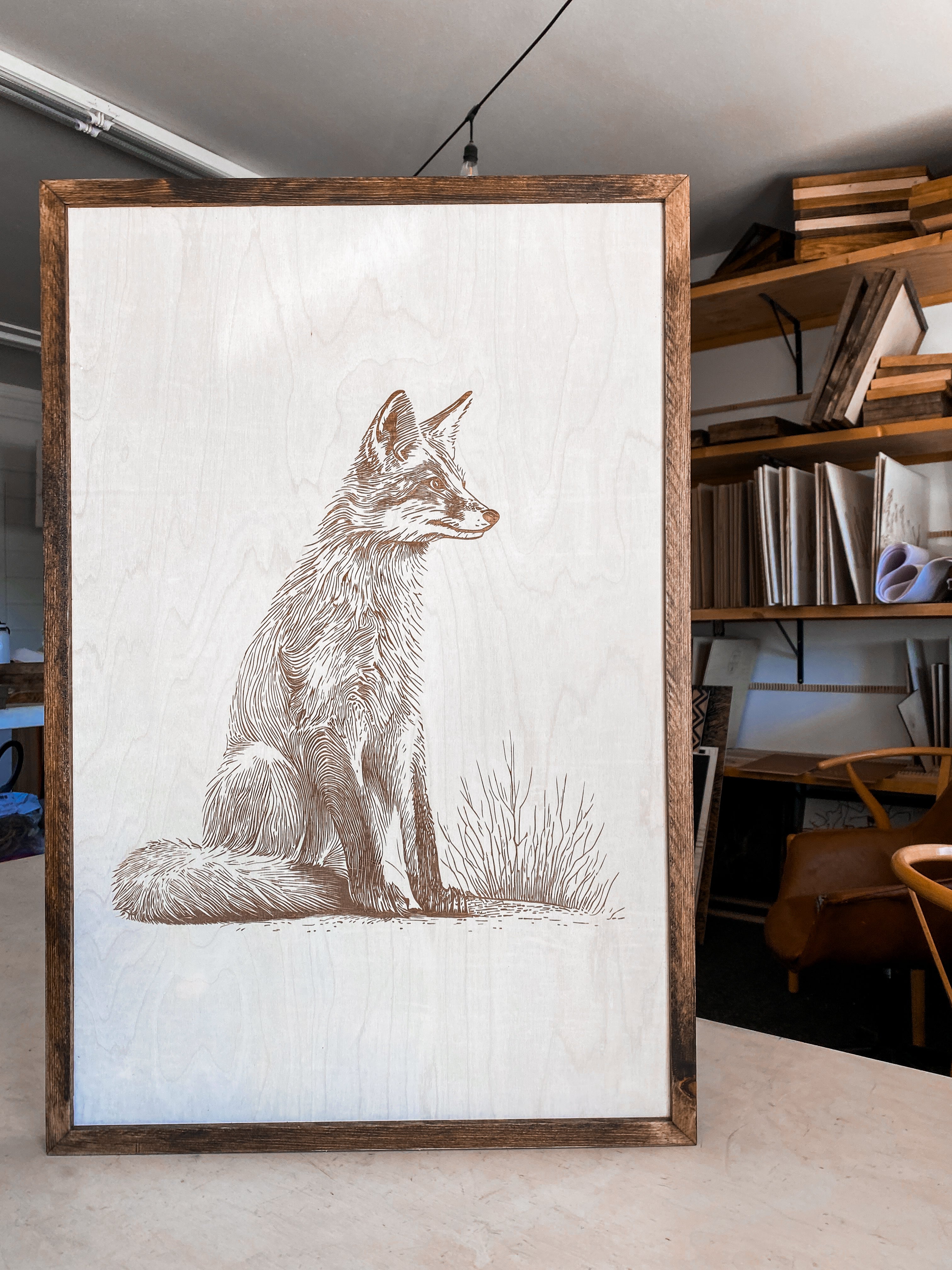 Fox Wood Wall Art