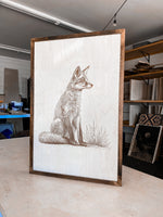 Load image into Gallery viewer, Fox Wood Wall Art
