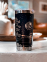 Load image into Gallery viewer, Lake Billy Chinook Insulated Tumbler | Engraved Hand Drawn Art
