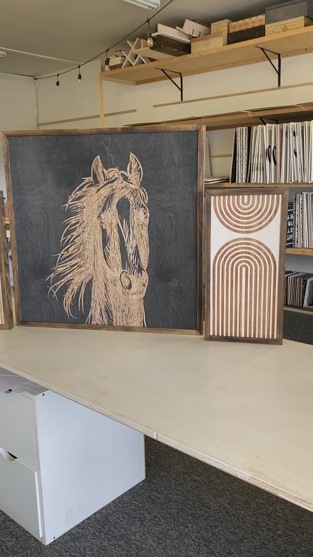 Hand Sketched Horse & Rainbow Artwork Set