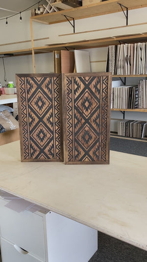 Two Piece Aztec Artwork Set