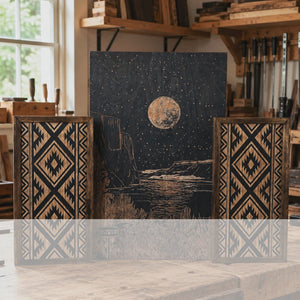Billy Chinook Lake And Aztec Artwork Set
