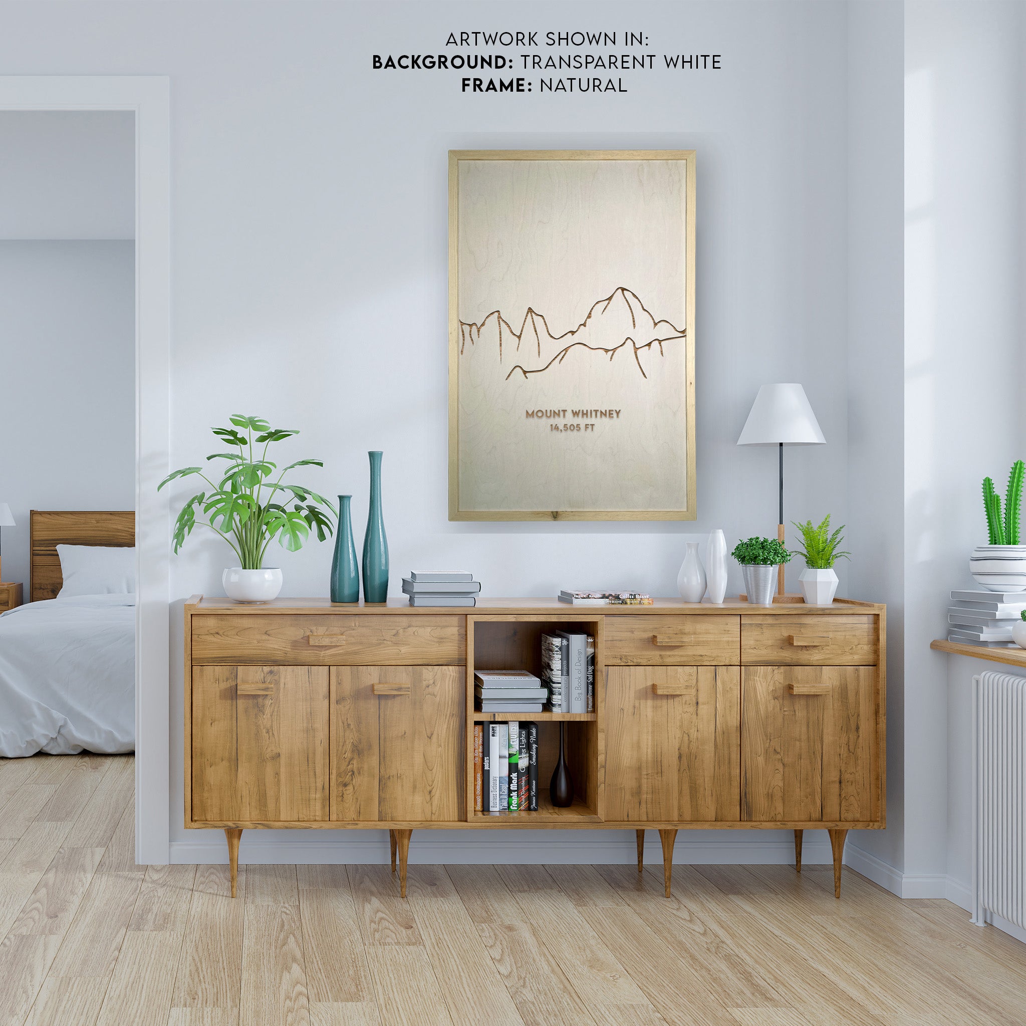Mount Whitney Engraved Wall Art