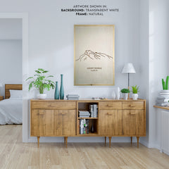 Mount Rundle Engraved Wall Art