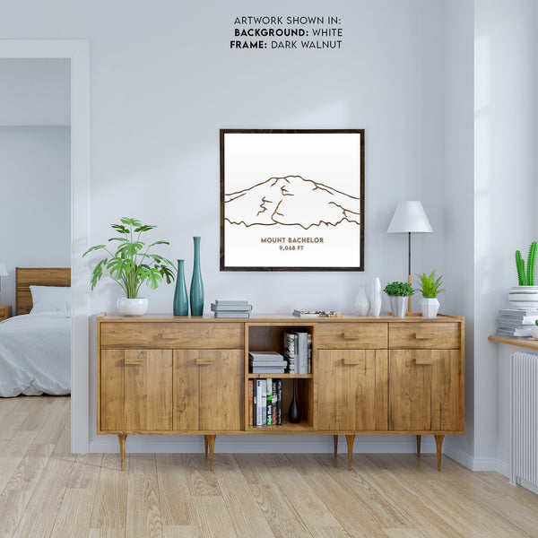 Mount Bachelor Engraved Wall Art