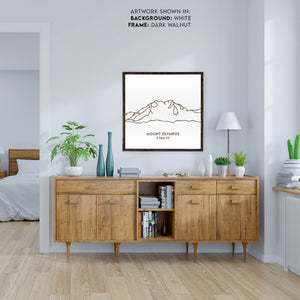 Mount Olympus Engraved Wall Art