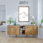 Load image into Gallery viewer, North Sister Mountain Engraved Wall Art
