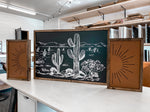 Load image into Gallery viewer, Cactus Desert Sunburst Wooden Artwork Set
