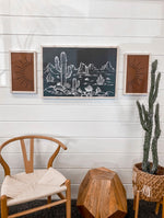 Load image into Gallery viewer, Cactus Desert Sunburst Wooden Artwork Set
