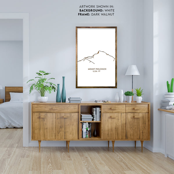 Mount Philchuck Engraved Wall Art